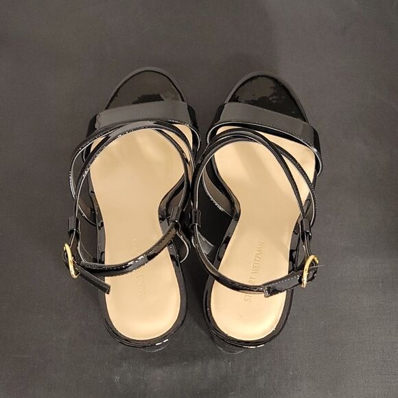 BRAND NEW STUART WEITZMAN WOMEN'S NATURAL AVE 75 WEDGE SANDAL - Picture 11 of 16